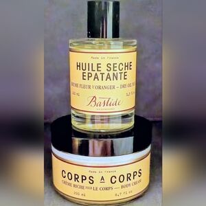 Bastide Corps A Corps Body Cream 6.7oz + Huile Seche Epatante Dry Oil 3.3oz Set